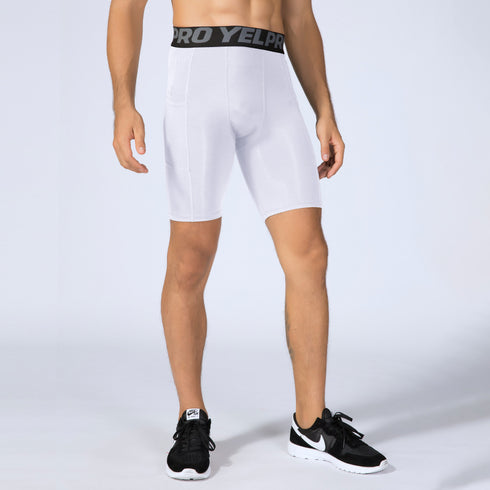 Quick Dry Men's Sports Tight Soft Running Compression Shorts